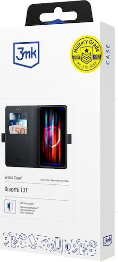 3MK Wallet Silikon / Kunststoff Schwarz (Xiaomi 13T - 3mk)