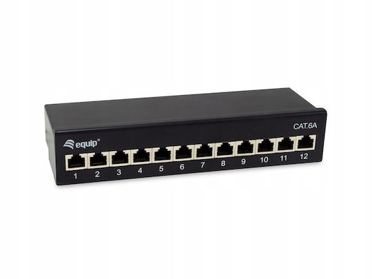 Equip Patch Panel cat6a Black