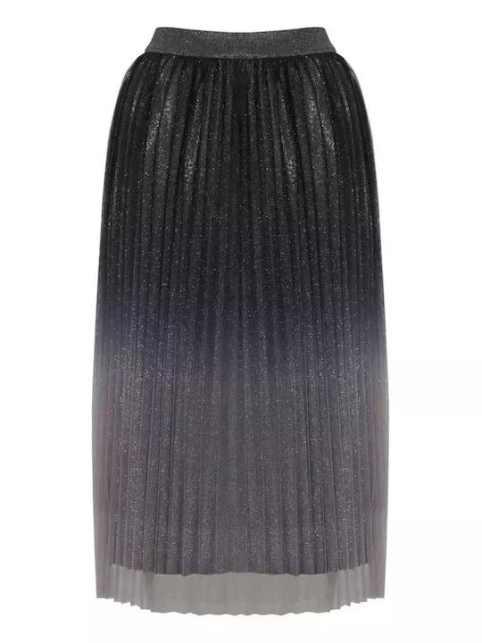 Fustă cu Tul Silver/Black