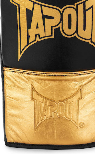 Tapout Γάντια Πυγμαχίας Δερμάτινα για Αγώνα Μαύρα
