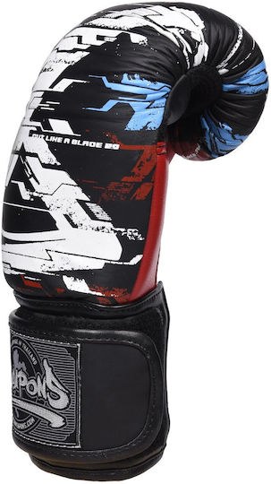 8 Weapons Boxing Gloves Leather for Match Black