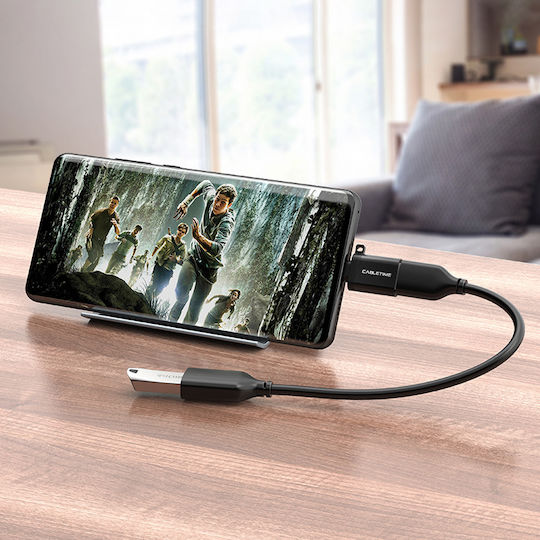Cabletime Konverter USB-C männlich zu USB-A weiblich 1Stück CT-OTG-CMAF-ABL