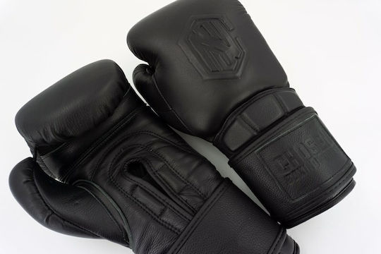Chosen Boxing Gloves Leather for Competition Black