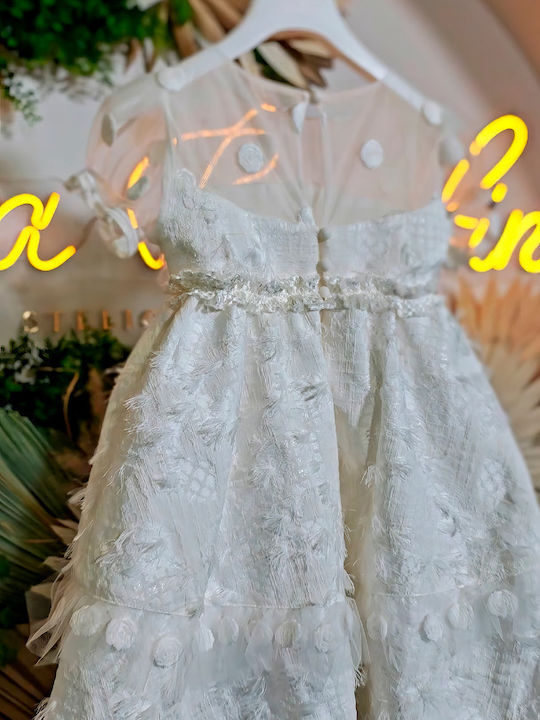 Stova Bambini White Baptism Dress made of Tulle