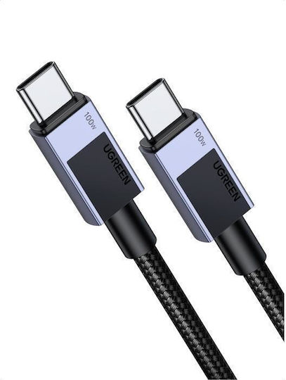 Ugreen USB 2.0 Cable USB-C Male - USB-C 100W PD Black 1m 45063