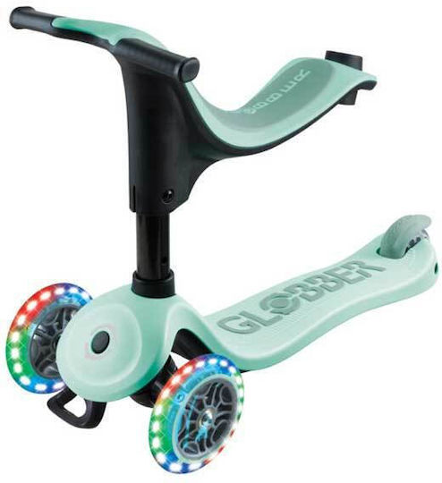 Globber Kids Scooter Foldable 3-Wheel with Seat Mint