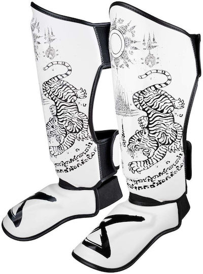 8 Weapons Shin Guards Adults White