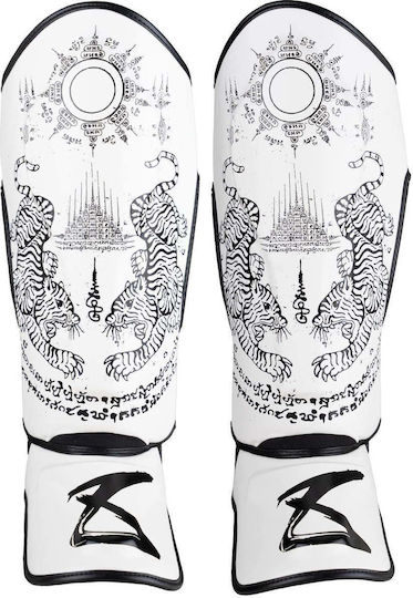 8 Weapons Shin Guards Adults White