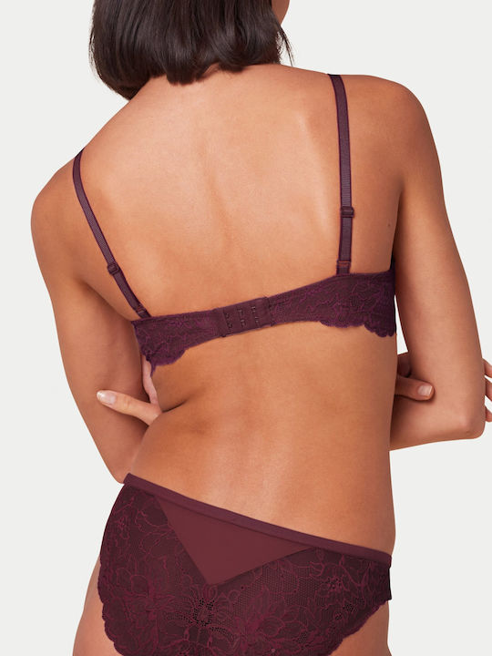 Triumph Amourette Charm Bra with Light Padding without Underwire Deep Burgundy