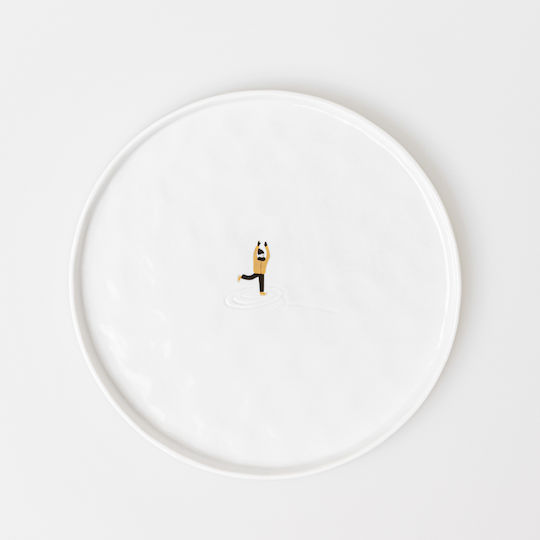 Raeder Porcelain Plate "Ice Skating" 22cm