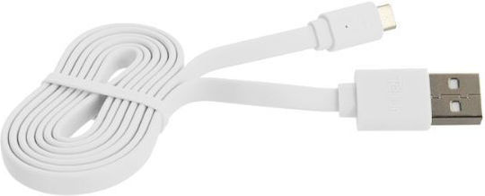 Tellur Tellur Data Cable Равен USB 2.0 до микро USB кабел Бял 1м (TLL155001) 1бр