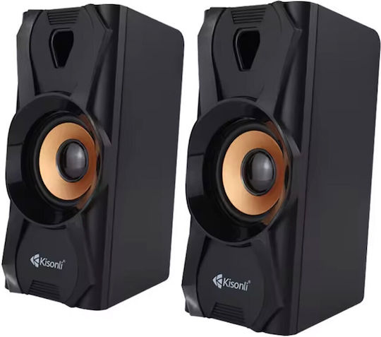 Kisonli U-9003 2.0 Speakers 3W Black