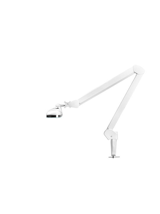 801-L LED Schreibtischlampe mit klappbarem Arm und Clip in Weiß Farbe