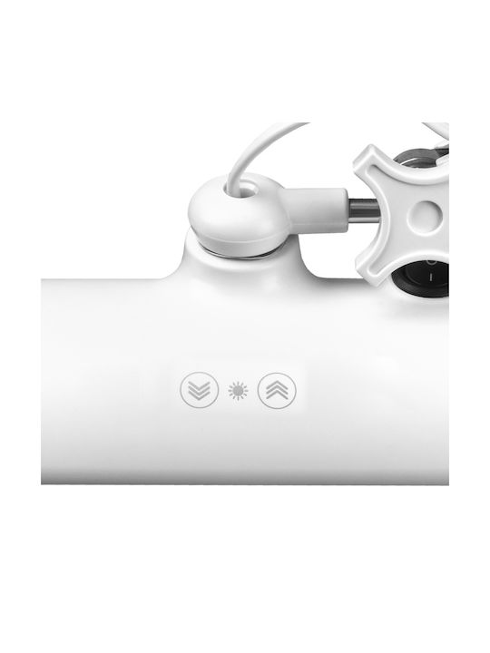 801-L LED Schreibtischlampe mit klappbarem Arm und Clip in Weiß Farbe