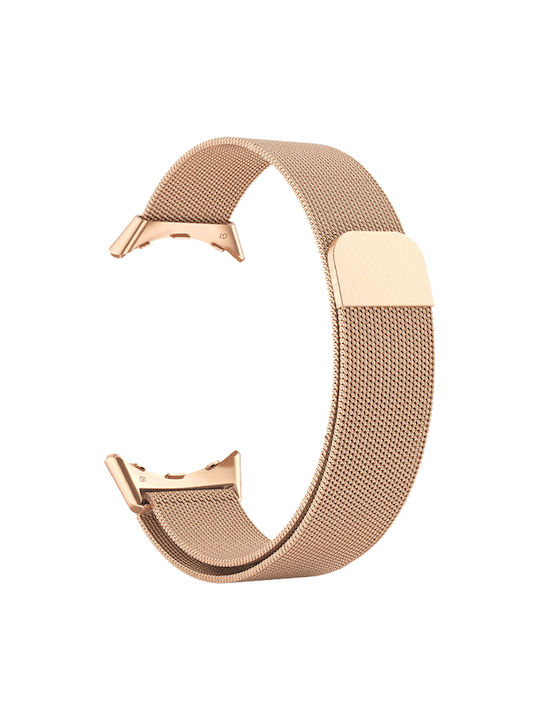 Google Pixel Watch Edelstahl-Mesh-Armband Magnetisch Roségold