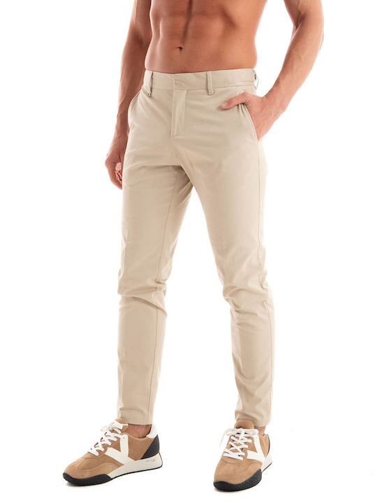 Hugo Boss Trousers in Slim Fit Light Beige