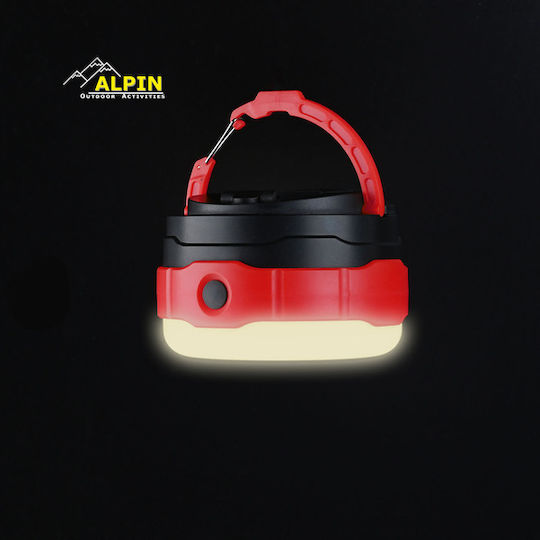 Alpin Battery Light Bulb for Camping with Flashlight 500lm Black