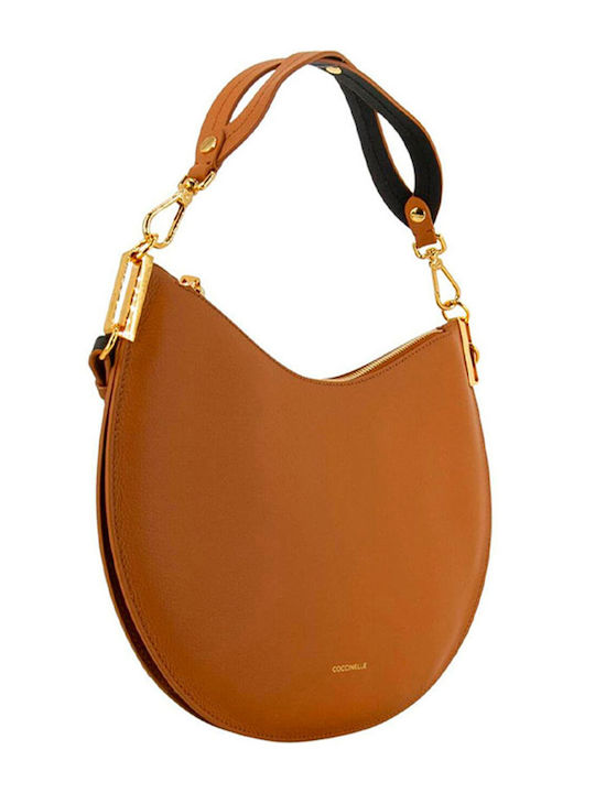 Coccinelle Leather Women's Bag Shoulder Tabac Brown