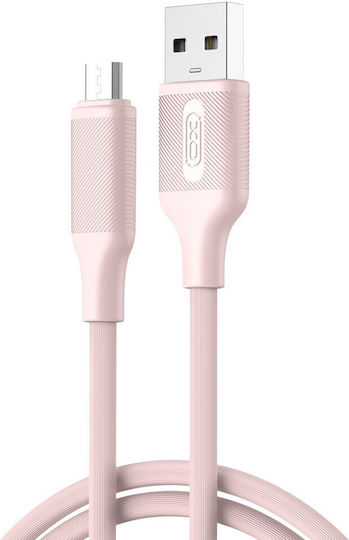 XO 1m Regular USB 2.0 to micro USB Cable Pink (16.005.0323)