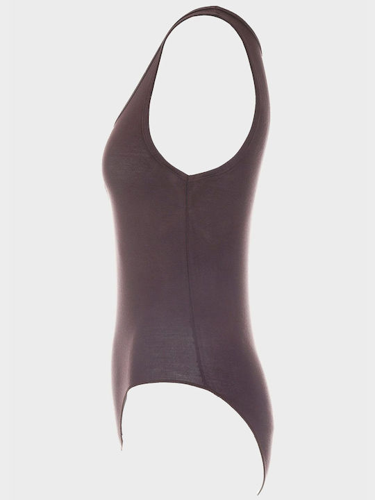 G Secret Spaghetti Strap Bodysuit Coffee