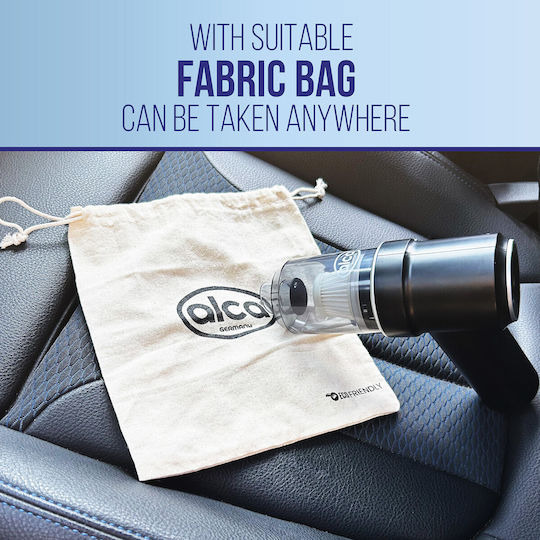 Alca 221300 Car Handheld Vacuum Dry Vacuuming with Power 50W Rechargeable 7.4V
