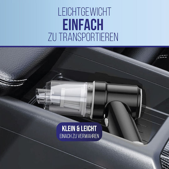 Alca 221300 Car Handheld Vacuum Dry Vacuuming with Power 50W Rechargeable 7.4V