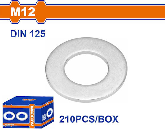 Wadfow Ροδέλα για Βίδα M12mm 210τμχ DIN 125