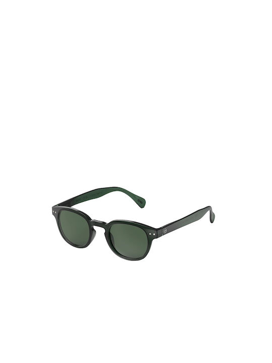 Izipizi C Sunglasses with Plastic Frame Bakelite Green