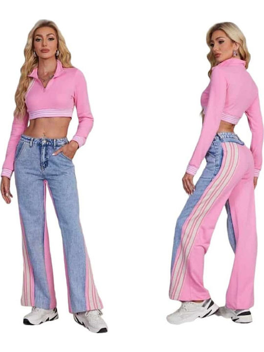 Women's Jean Trousers Blue, Pink