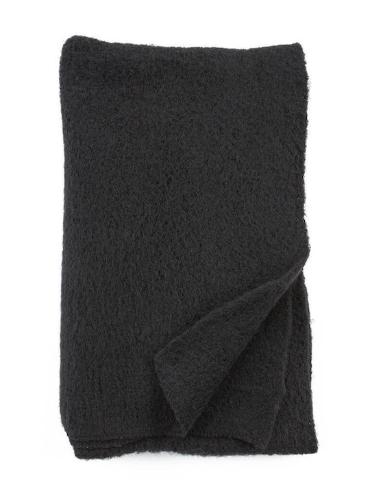 Verde Women's Wool Scarf Black