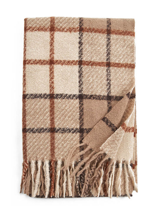 Verde Women's Wool Scarf Beige