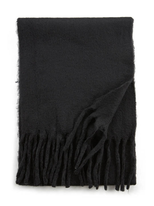 Verde Women's Wool Scarf Black