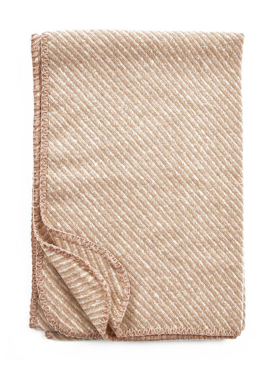 Verde Women's Wool Scarf Beige