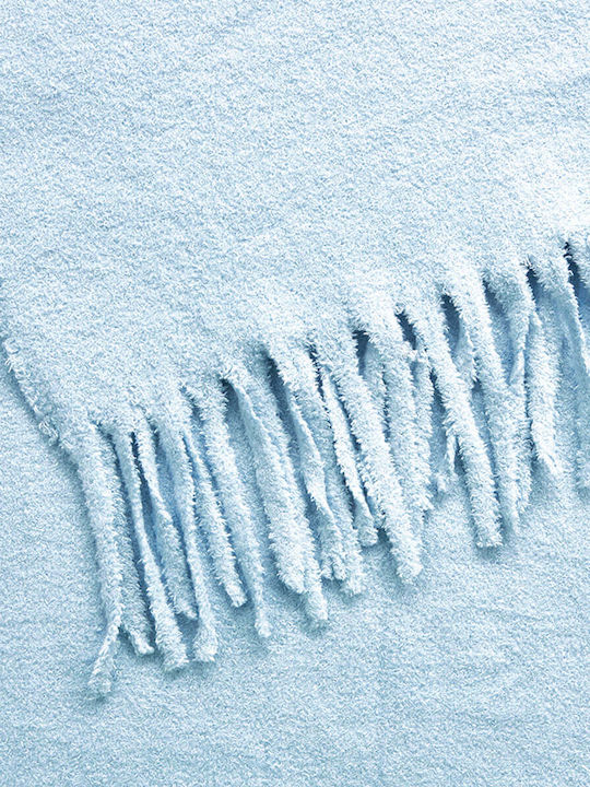 Frauen Wollschal Blau