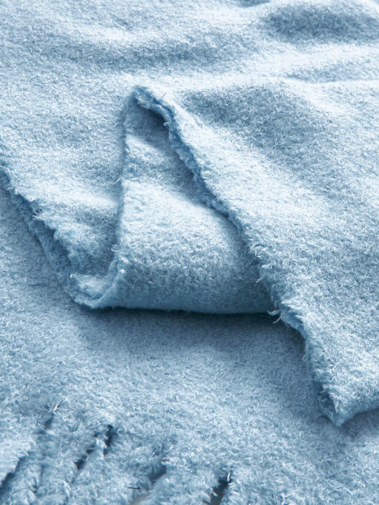 Frauen Wollschal Blau