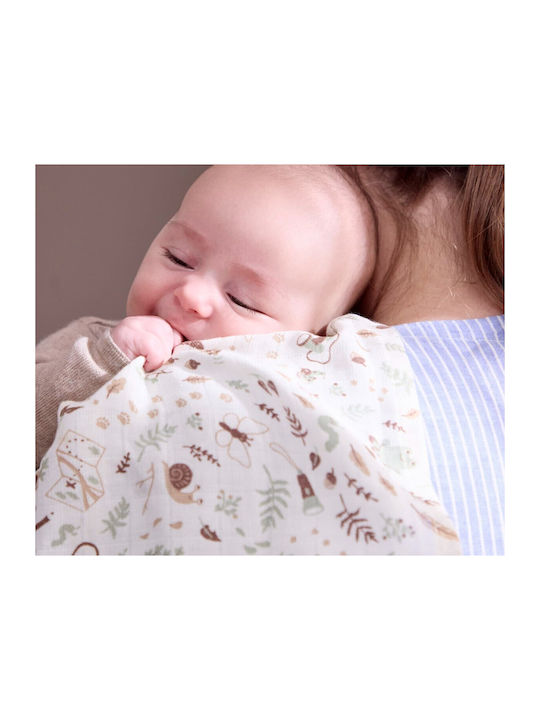 Filibabba Muslin Swaddle Wrap 120x120cm.
