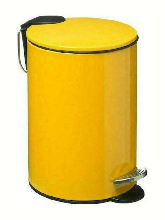 5Five Metallic Bathroom Basket 3lt Yellow