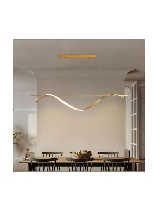 Home Lighting Ondas Hängelampe Gold 100x20x100cm.