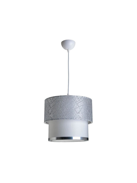 Pakketo Pendant Light Gray with Socket E27 30x55cm