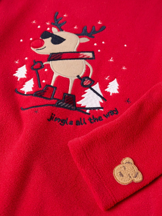 Zippy Παιδική Πιτζάμα Χειμωνιάτικη Fleece κόκκινο Zippy Παιδική Πιτζάμα Χειμωνιάτικη Fleece κόκκινο