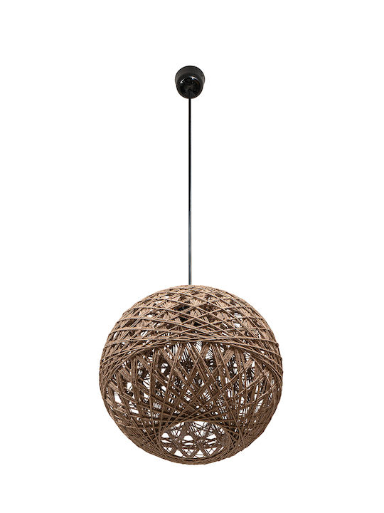 ARlight PDT 6095-30 NA Pendant Light Brown Boho Ball with Socket E27 30x80cm