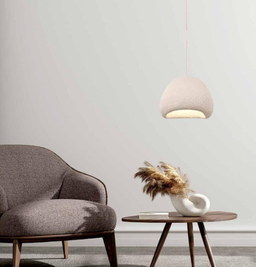 Zambelis Lights Висящо Осветително Тяло Бял с Цокъл E27 30x30см.