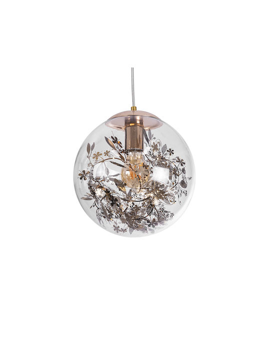 GloboStar Harper Pendant Light Gold with Socket E27 25x25x30cm