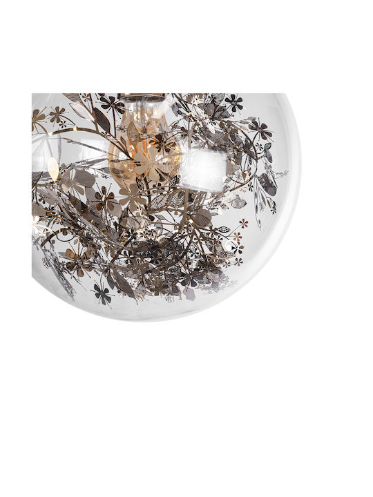GloboStar Harper Deckenleuchte Gold Kugel mit Lampenbirnensockel E27 25x25x30cm