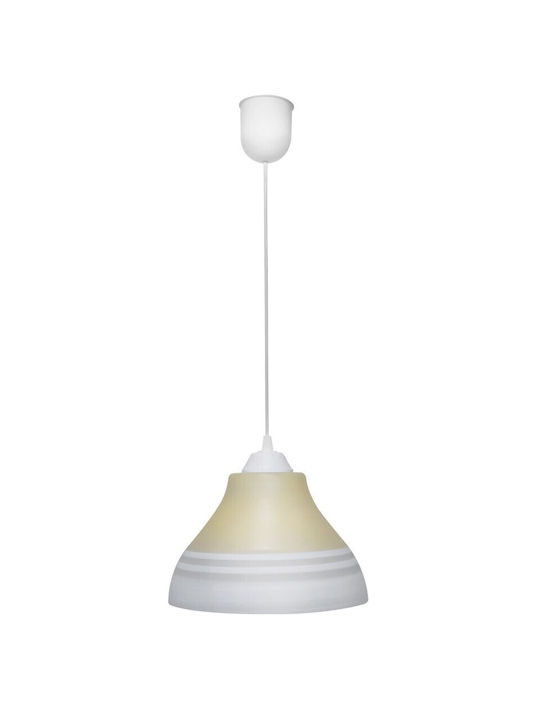 Heronia 1l Pendant Light Pink with Socket E27 25x85cm