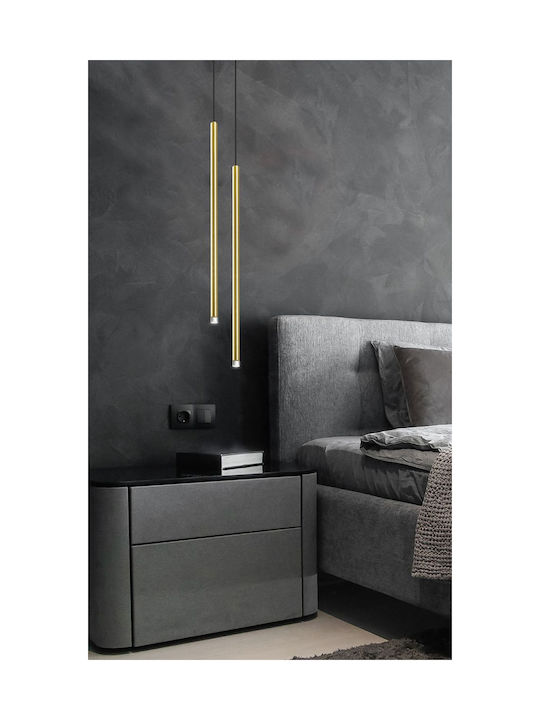 Viokef Zenia Pendant Light Gold Rail 150x60cm