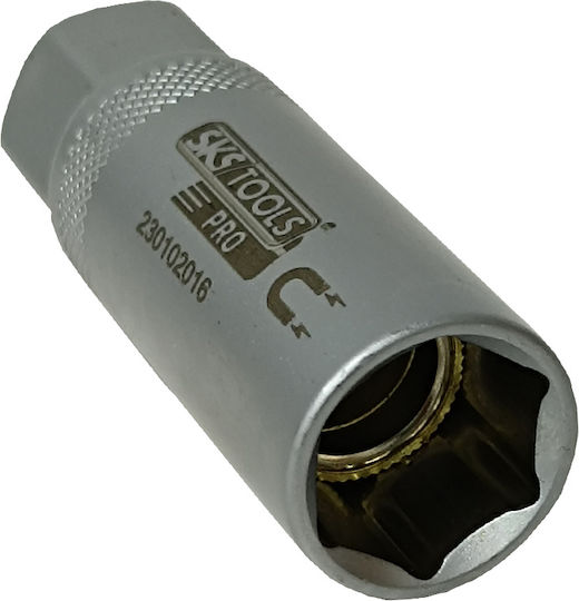SKS Tools Μαγνητικό Καρυδάκι Εξάγωνο Μακρύ με Καρέ Υποδοχής 3/8" Διάμετρος 16mm