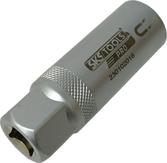 SKS Tools Μαγνητικό Καρυδάκι Εξάγωνο Μακρύ με Καρέ Υποδοχής 3/8" Διάμετρος 16mm