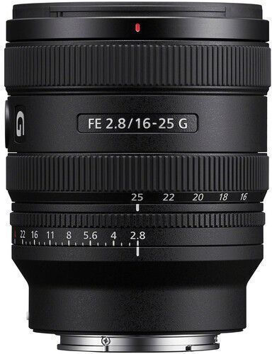 Sony Full Frame Φωτογραφικός Φακός FE SEL 16-25mm f/2.8 G Lens Tele Zoom / Wide Angle για Sony E Mount Μαύρος