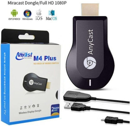 Smart TV Stick Anycast M4 Plus Full HD Wi-Fi / HDMI